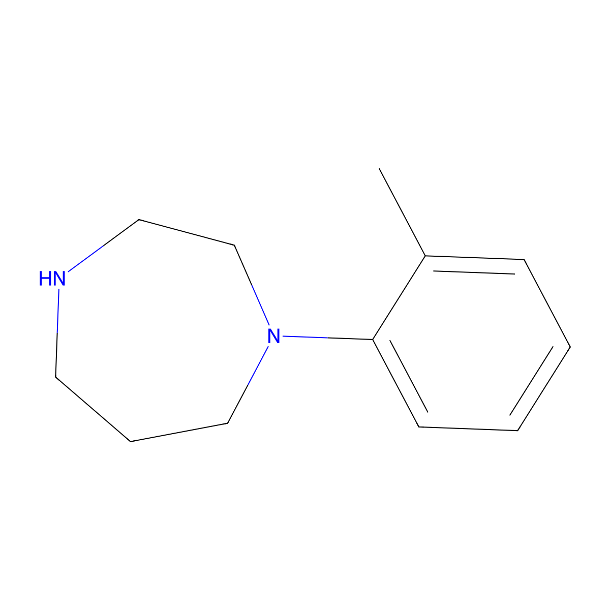 1-(2-Methylphenyl)-1,4-diazepane molecular structure, CAS 326860-05-3