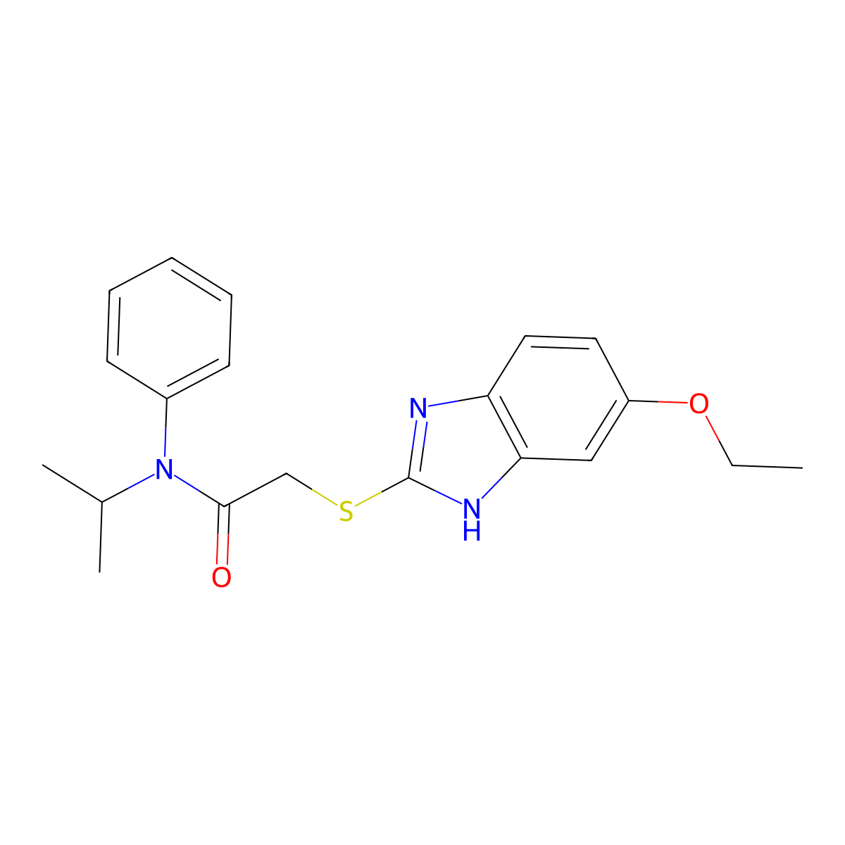 2-(5-Ethoxy-1H-benzoimidazol-2-ylsulfanyl)-N-isopropyl-N-phenyl-acetamide molecular structure, CAS 326878-87-9