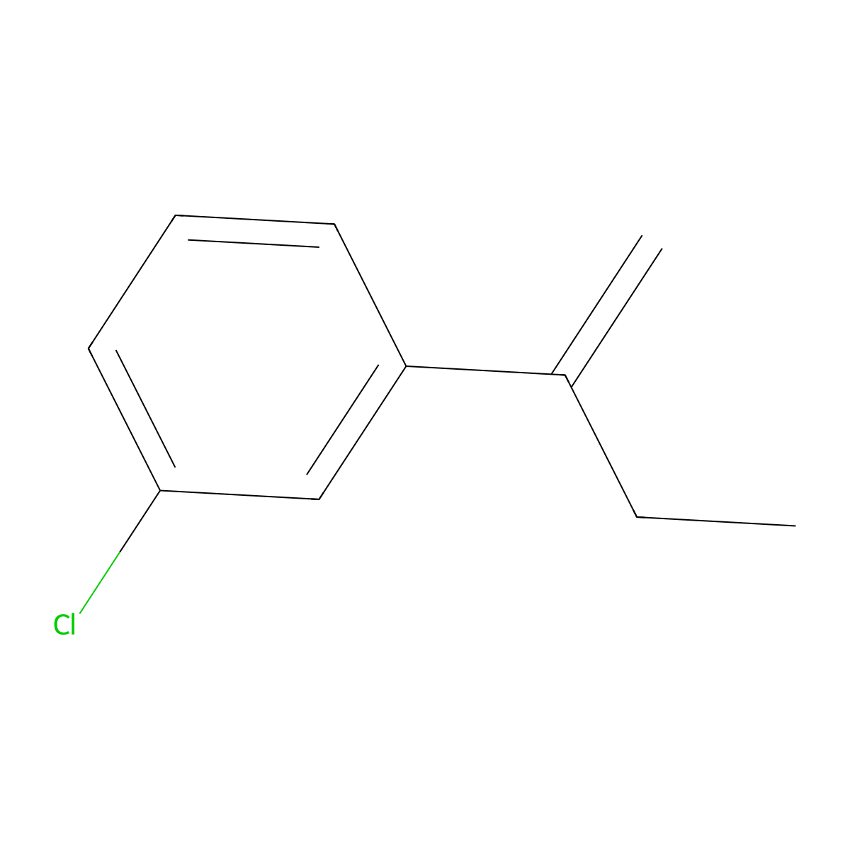 1-Chloro-3-(1-methylenepropyl)benzene molecular structure, CAS 326879-14-5