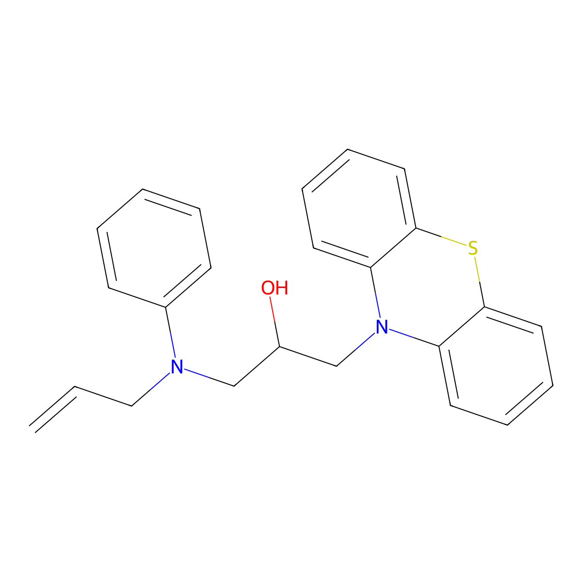 1-(10H-phenothiazin-10-yl)-3-[phenyl(prop-2-en-1-yl)amino]propan-2-ol molecular structure, CAS 326881-63-4
