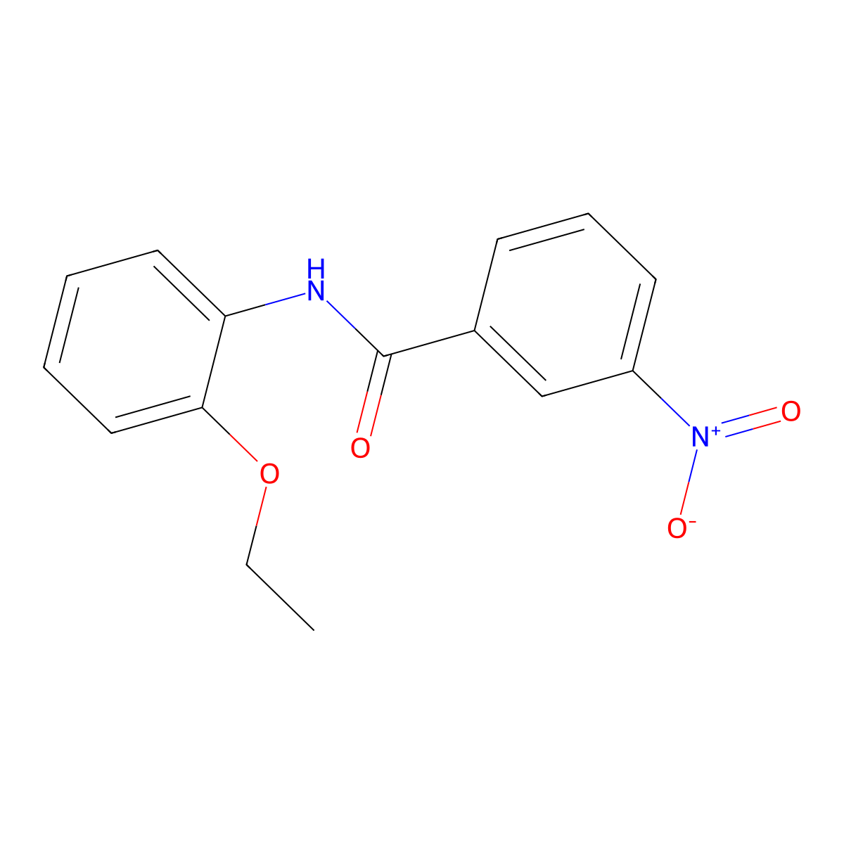 N-(2-ethoxyphenyl)-3-nitrobenzamide molecular structure, CAS 326884-53-1