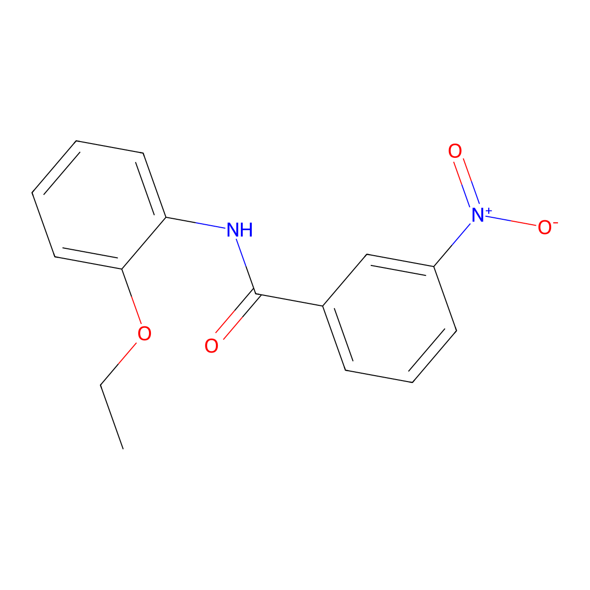 N-(2-ethoxyphenyl)-3-nitrobenzamide molecular structure, CAS 326884-53-1