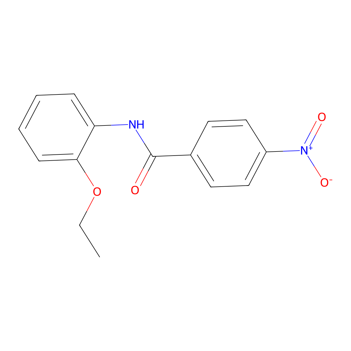 N-(2-ethoxyphenyl)-4-nitrobenzamide molecular structure, CAS 326884-55-3