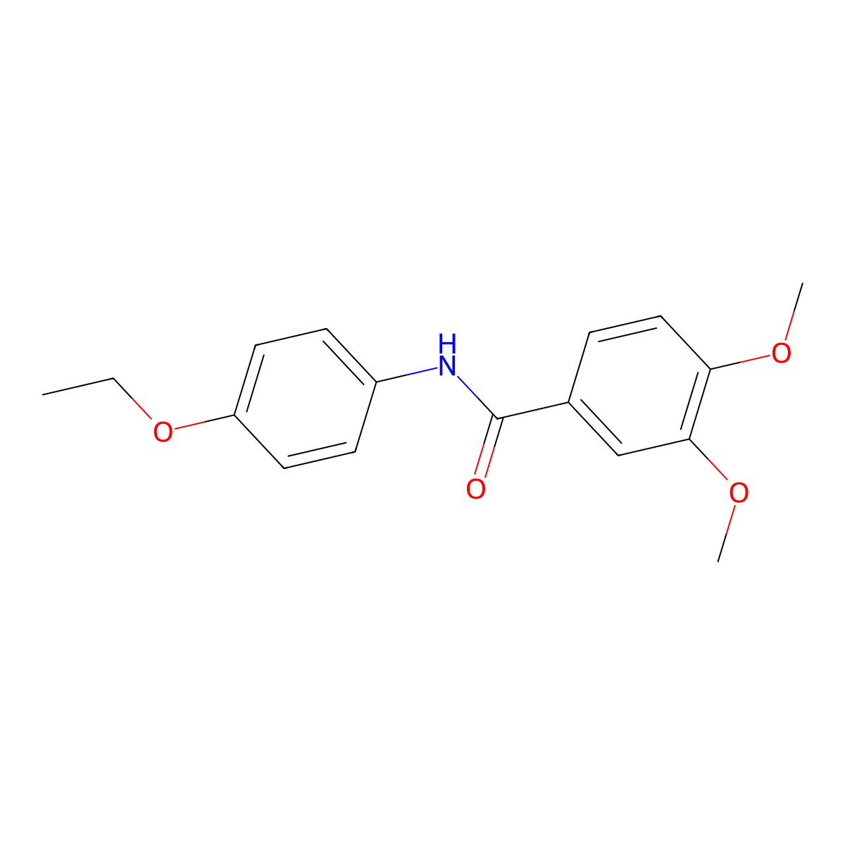 N-(4-ethoxyphenyl)-3,4-dimethoxybenzamide molecular structure, CAS 326884-58-6