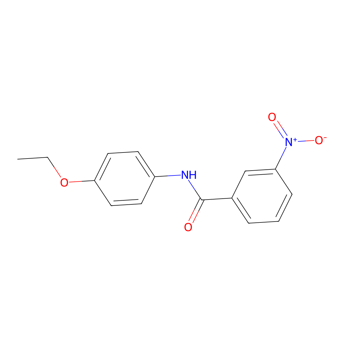 N-(4-ethoxyphenyl)-3-nitrobenzamide molecular structure, CAS 326884-59-7