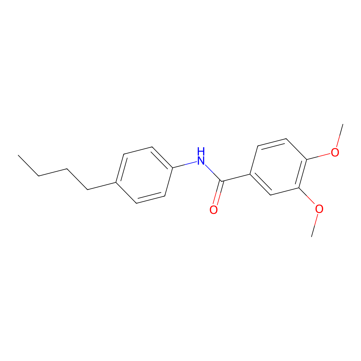 N-(4-Butylphenyl)-3,4-dimethoxybenzamide molecular structure, CAS 326884-66-6