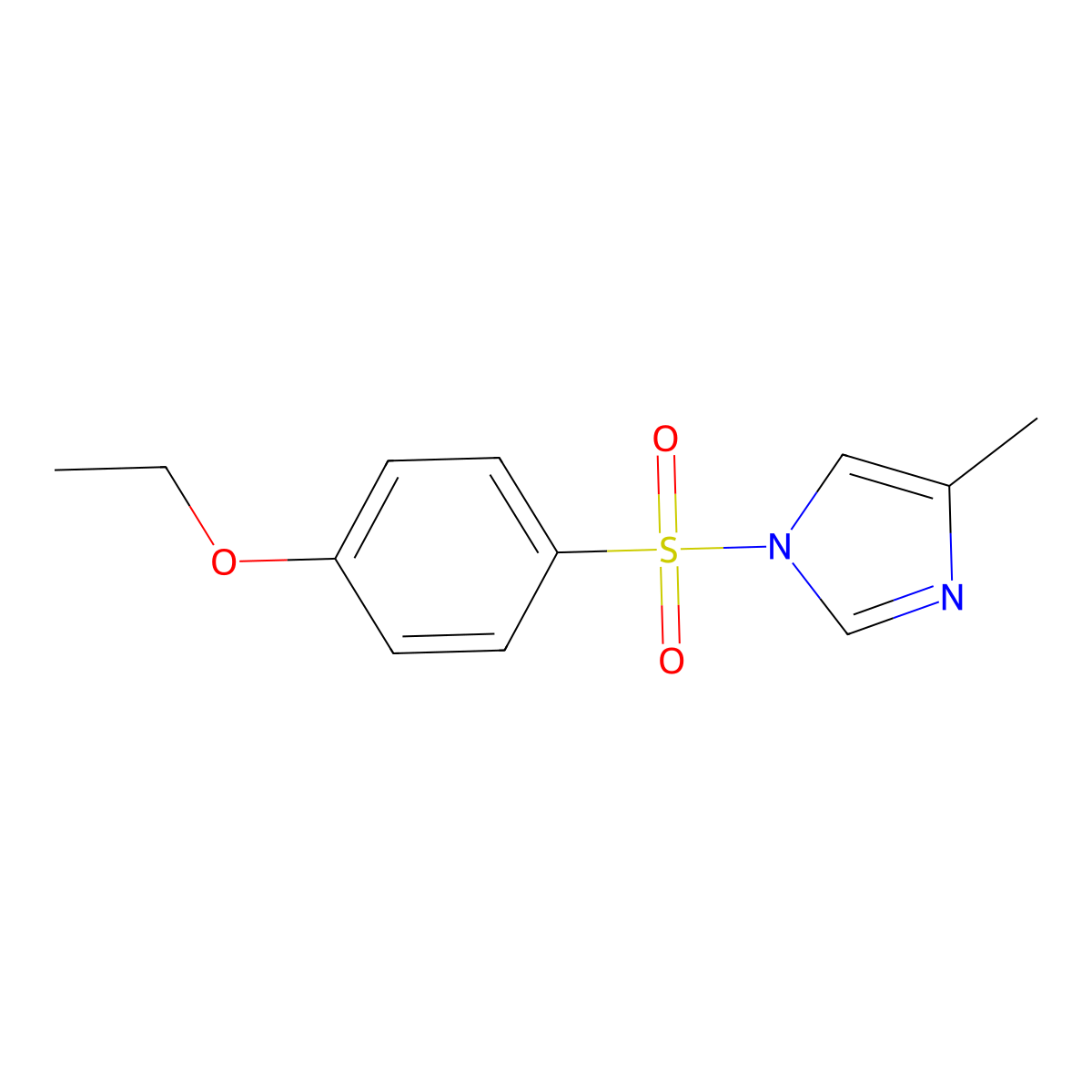 1-(4-Ethoxyphenyl)sulfonyl-4-methylimidazole molecular structure, CAS 326885-37-4