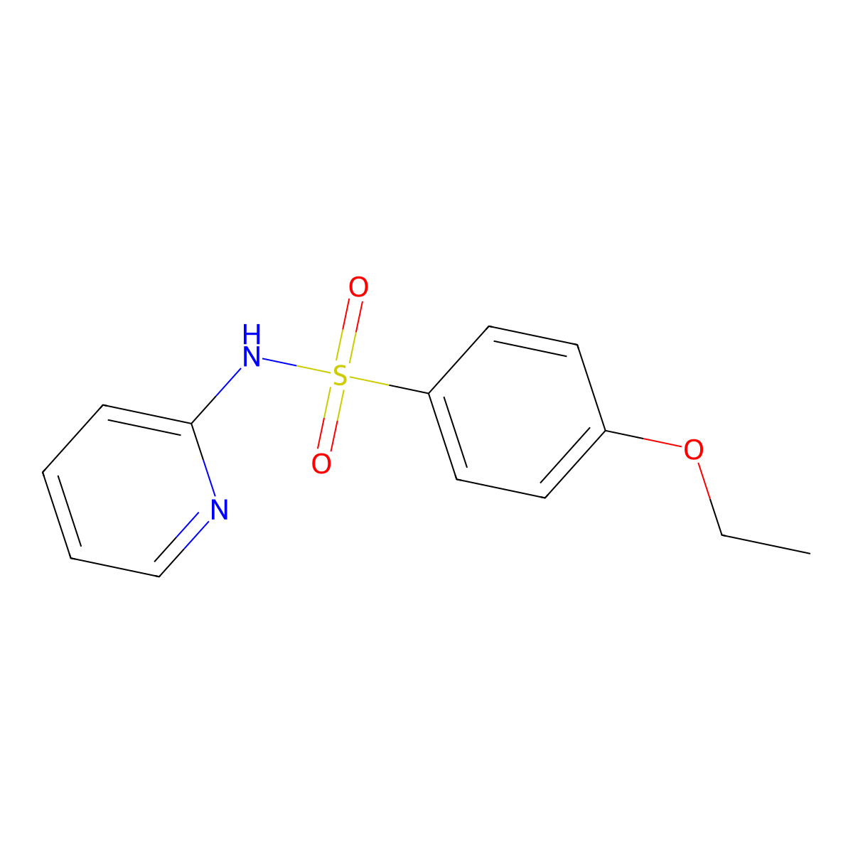 [(4-Ethoxyphenyl)sulfonyl]-2-pyridylamine molecular structure, CAS 326885-46-5