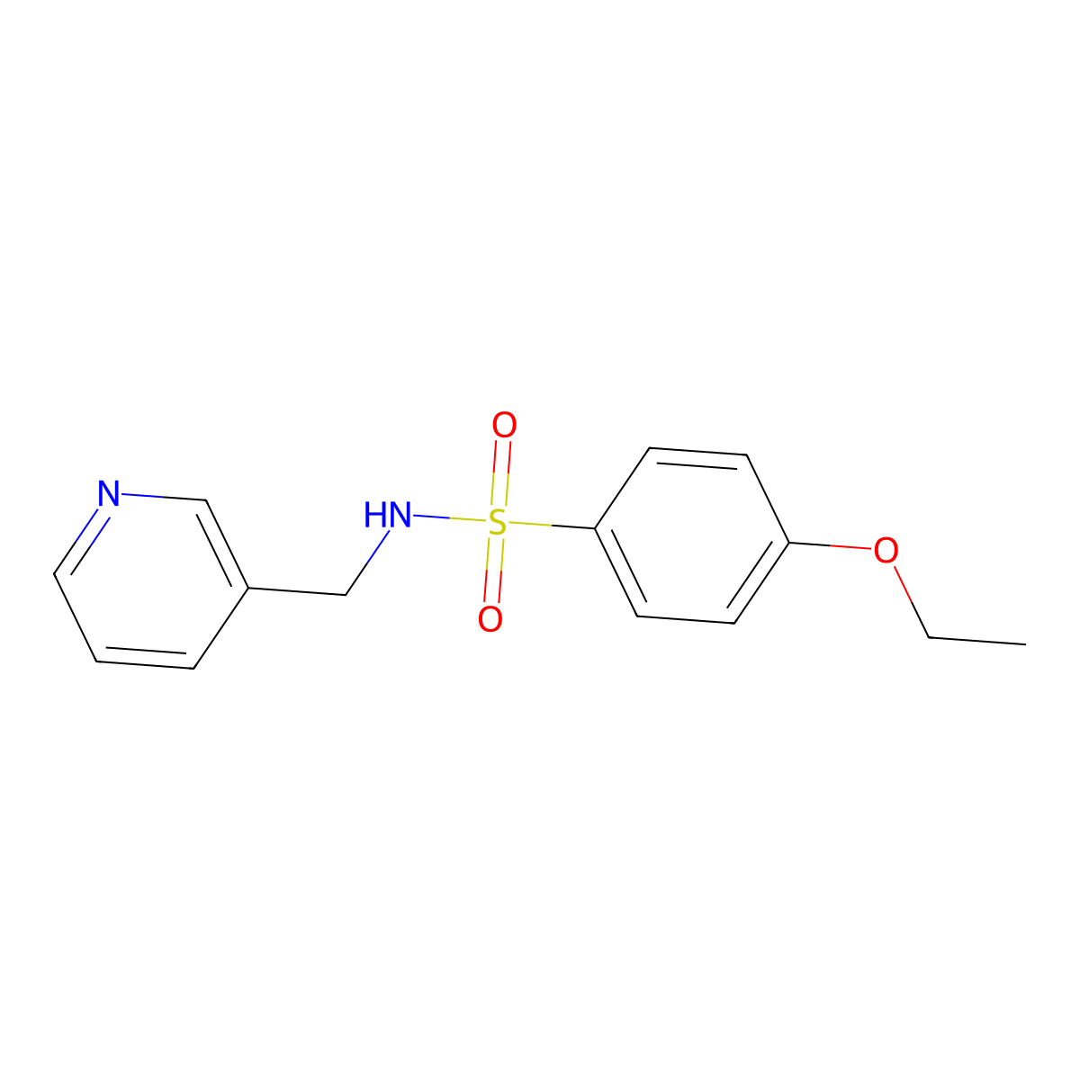 4-Ethoxy-N-pyridin-3-ylmethyl-benzenesulfonamide molecular structure, CAS 326885-47-6