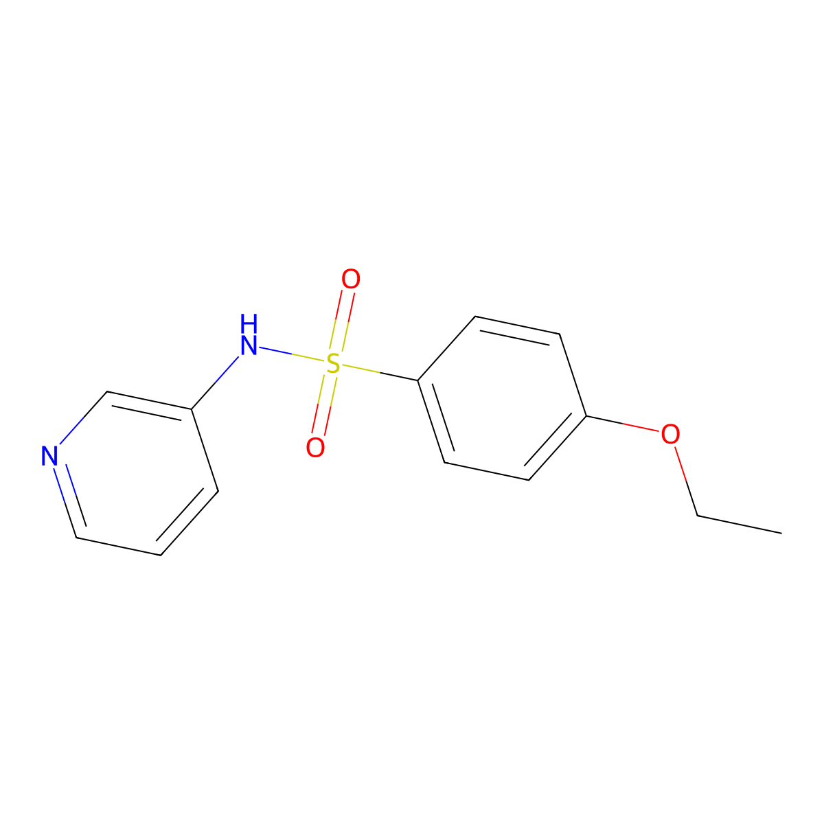4-ethoxy-N-pyridin-3-ylbenzenesulfonamide molecular structure, CAS 326885-48-7