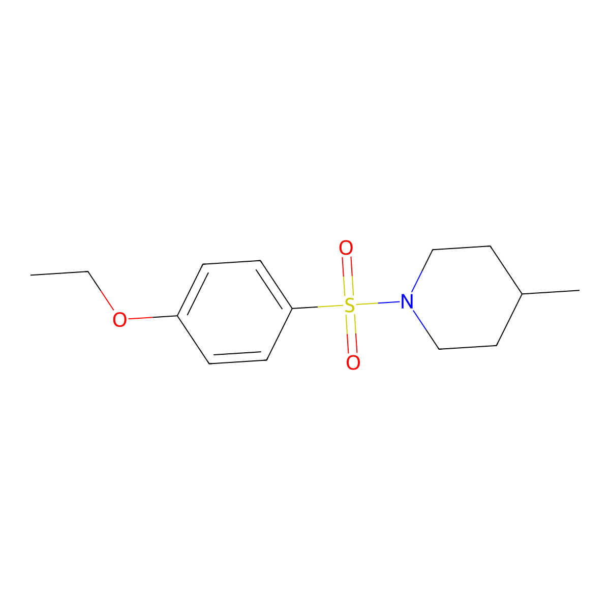 1-(4-Ethoxyphenyl)sulfonyl-4-methylpiperidine molecular structure, CAS 326885-50-1