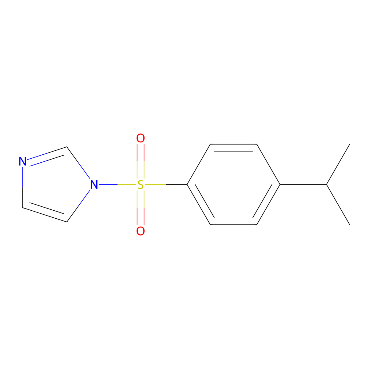 1-(4-Propan-2-ylphenyl)sulfonylimidazole molecular structure, CAS 326885-70-5