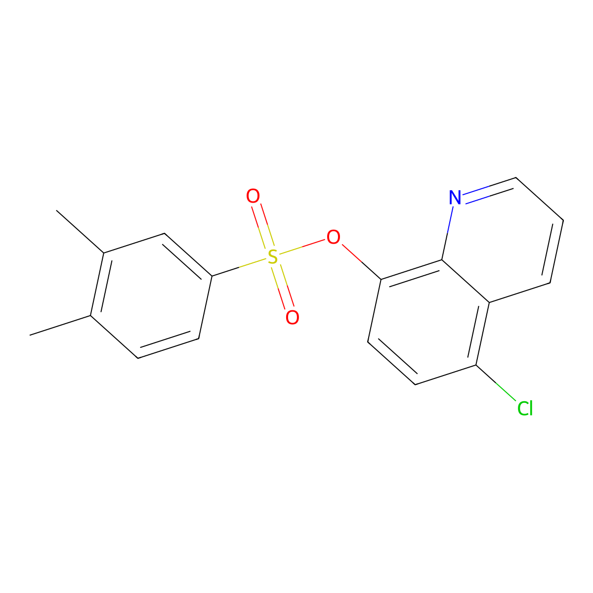 5-Chloro-8-quinolyl 3,4-dimethylbenzenesulfonate molecular structure, CAS 326885-79-4