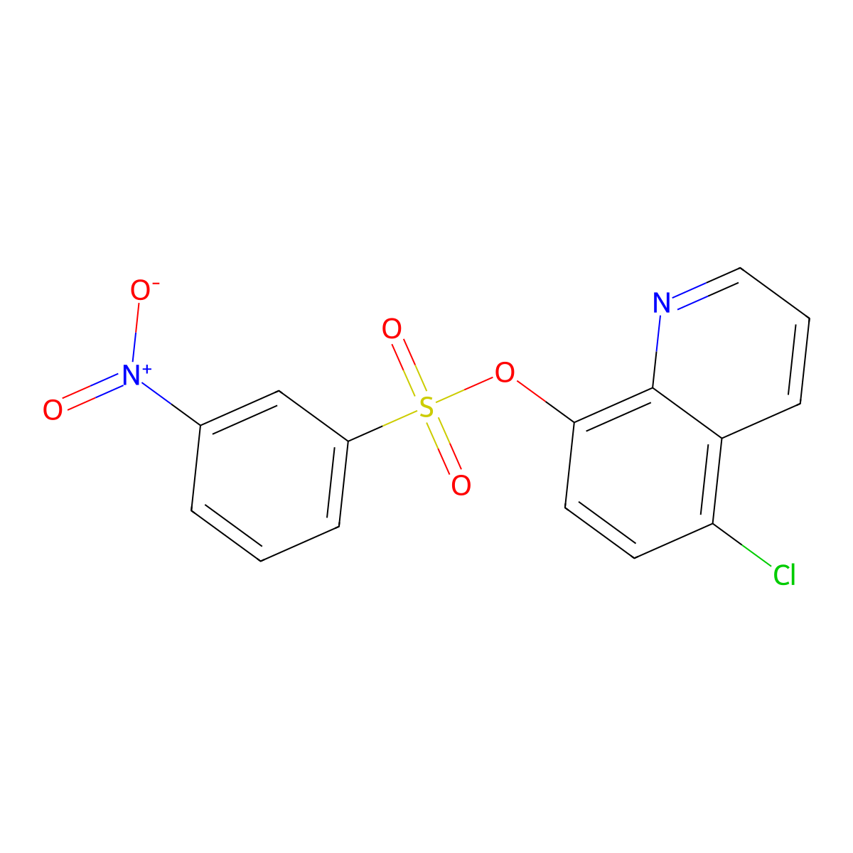 5-Chloroquinolin-8-yl 3-nitrobenzenesulfonate molecular structure, CAS 326885-83-0