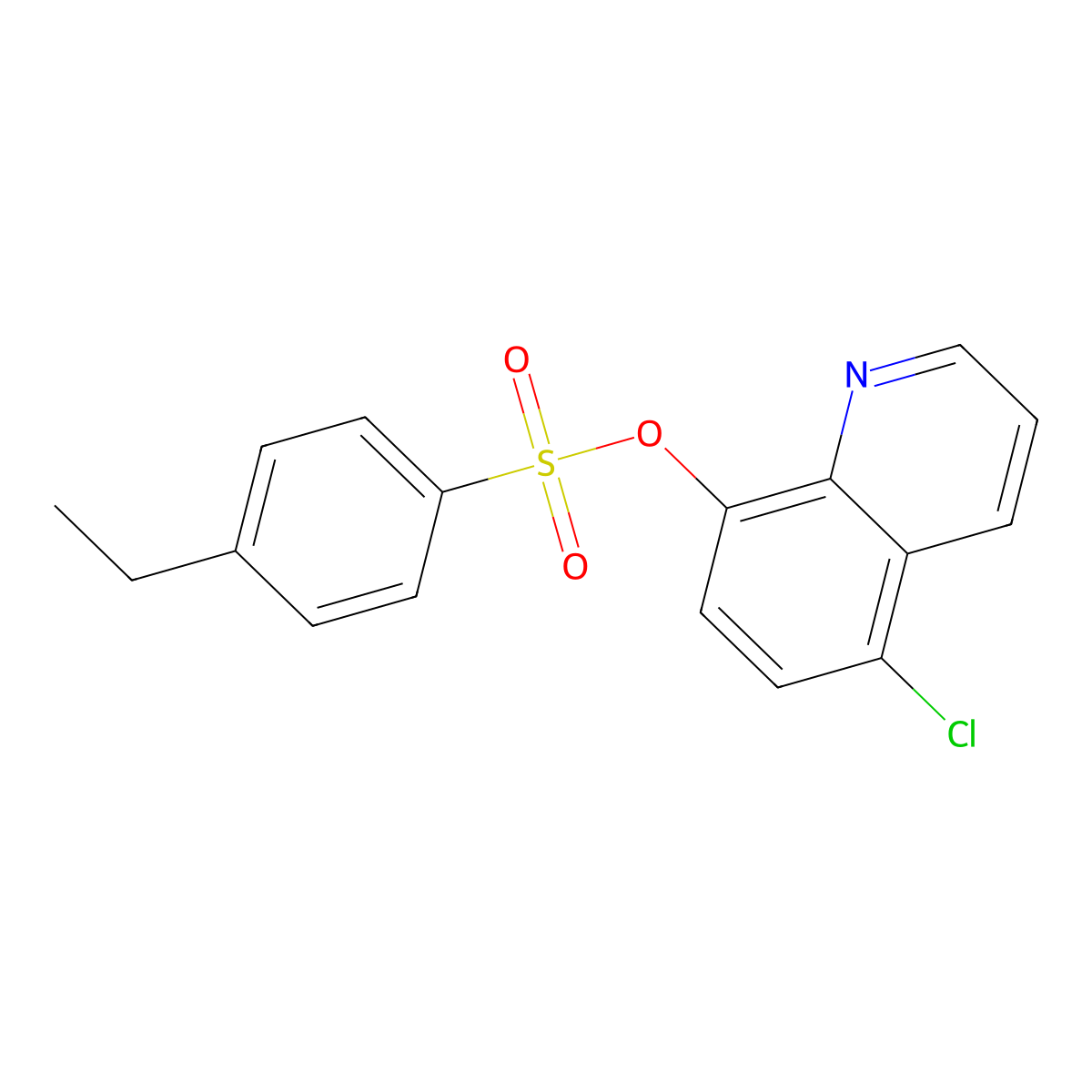 5-Chloro-8-quinolyl 4-ethylbenzenesulfonate molecular structure, CAS 326885-86-3