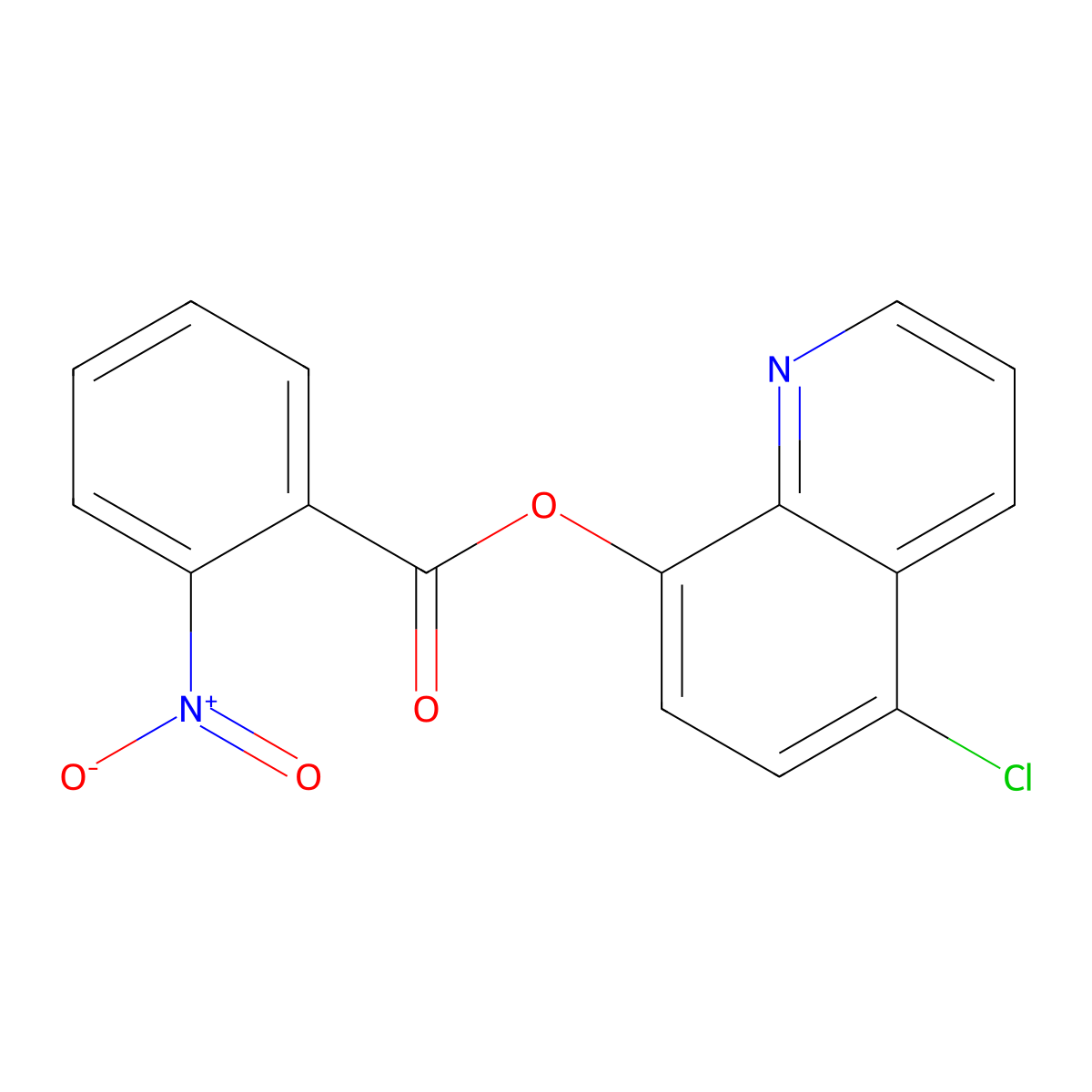 5-Chloroquinolin-8-yl 2-nitrobenzoate molecular structure, CAS 326885-93-2