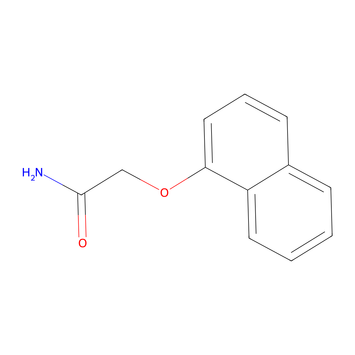 2-(Naphthalen-1-yloxy)acetamide molecular structure, CAS 326887-07-4