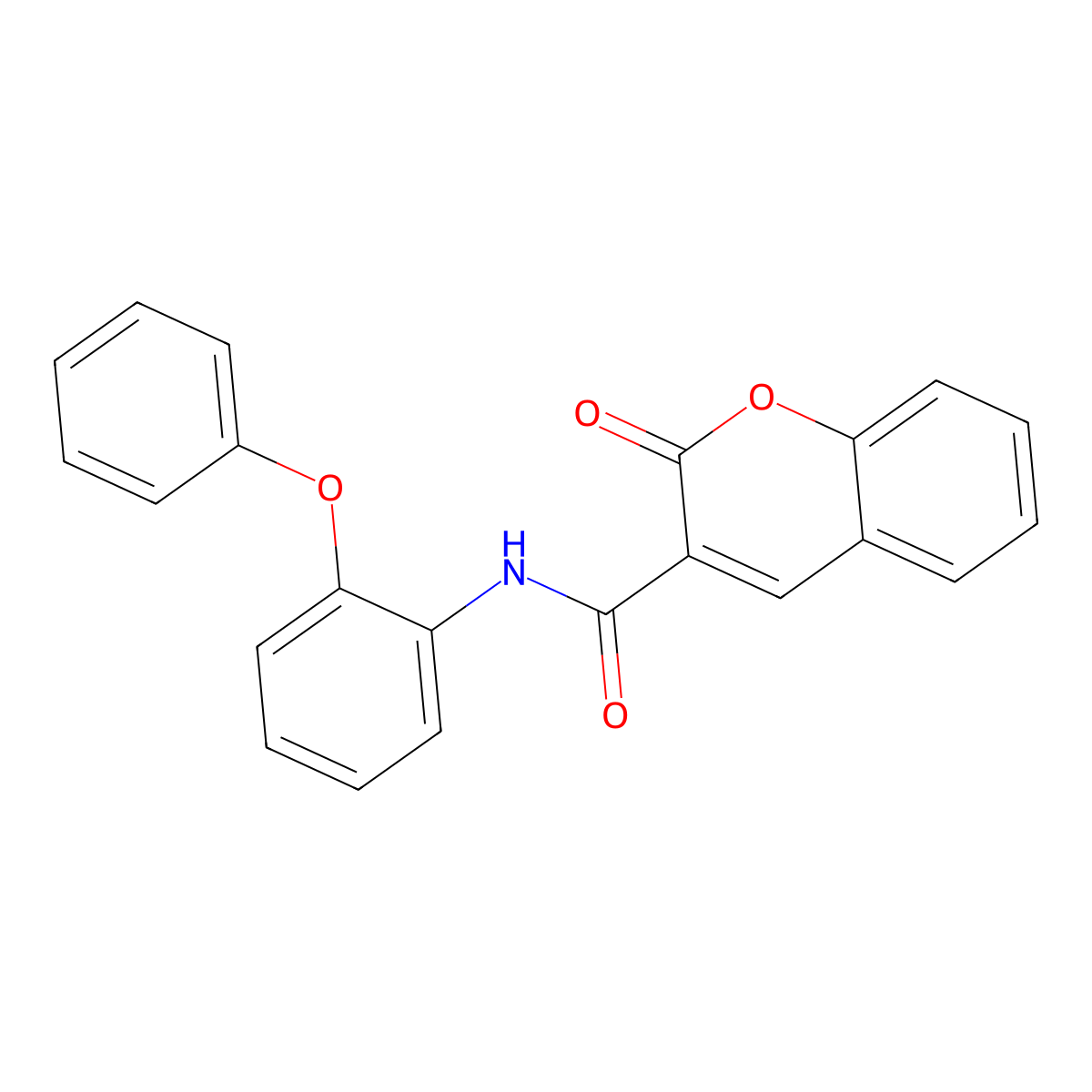 2-oxo-N-(2-phenoxyphenyl)-2H-chromene-3-carboxamide molecular structure, CAS 326887-81-4