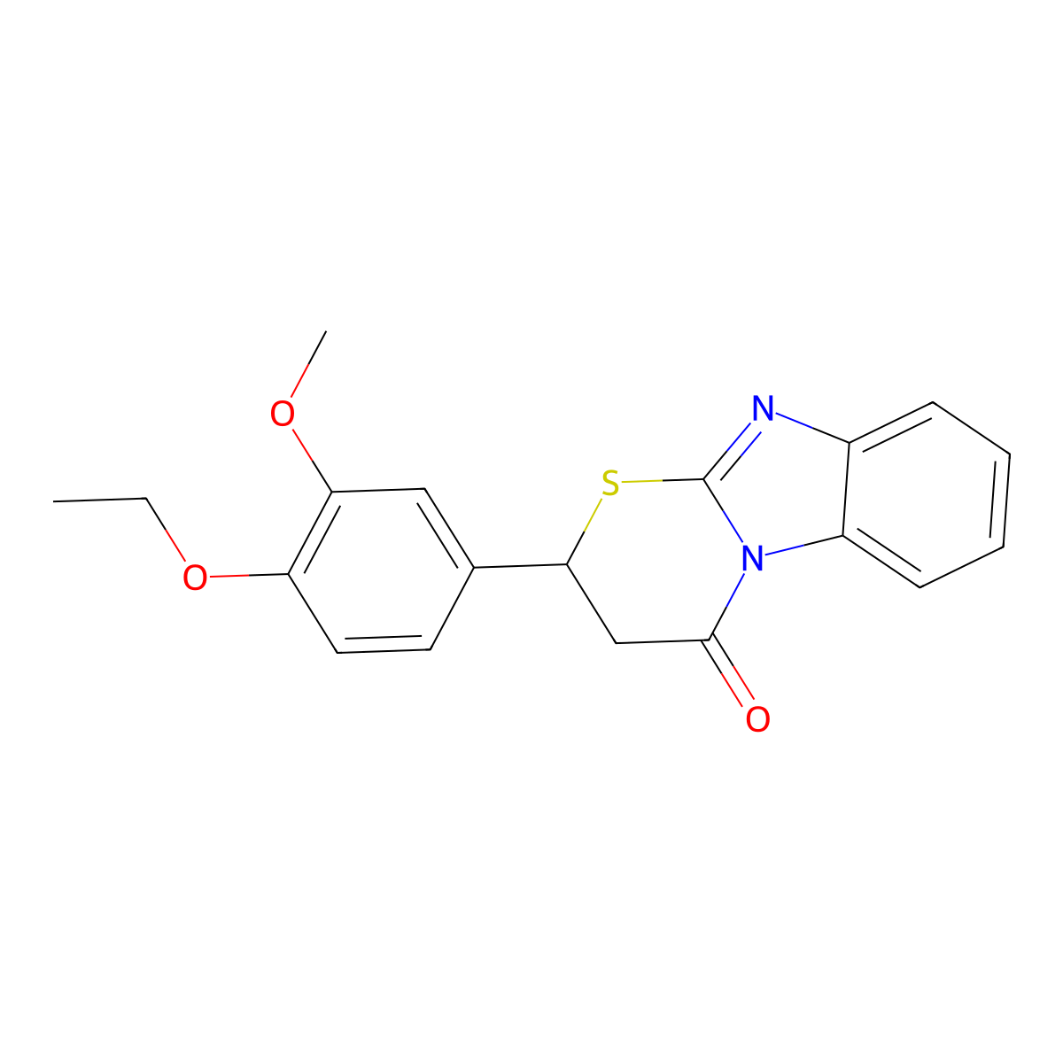 11-(4-Ethoxy-3-methoxyphenyl)-10-thia-1,8-diazatricyclo[7.4.0.0^{2,7}]trideca-2(7),3,5,8-tetraen-13-one molecular structure, CAS 326889-44-5