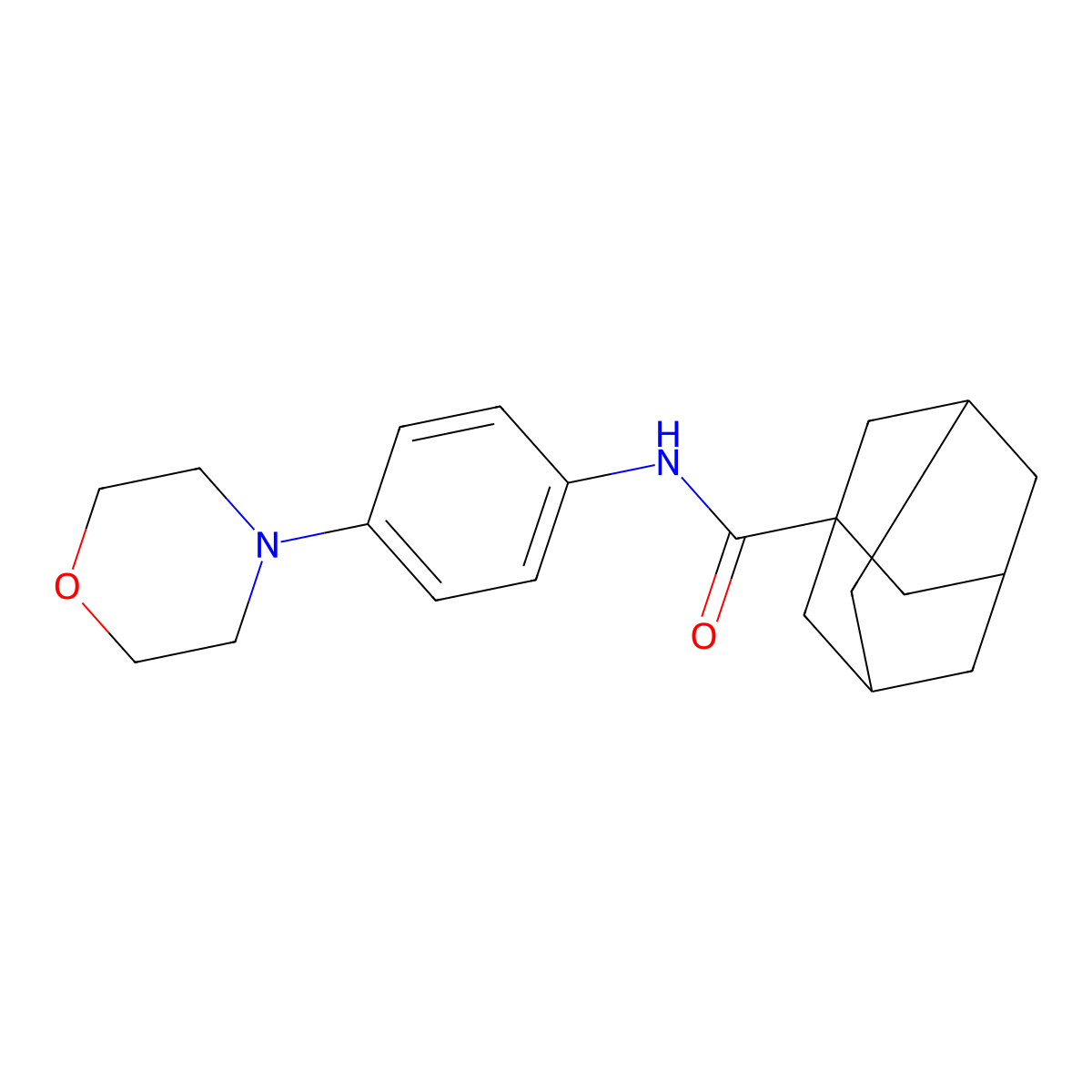 N-[4-(morpholin-4-yl)phenyl]adamantane-1-carboxamide molecular structure, CAS 326889-48-9