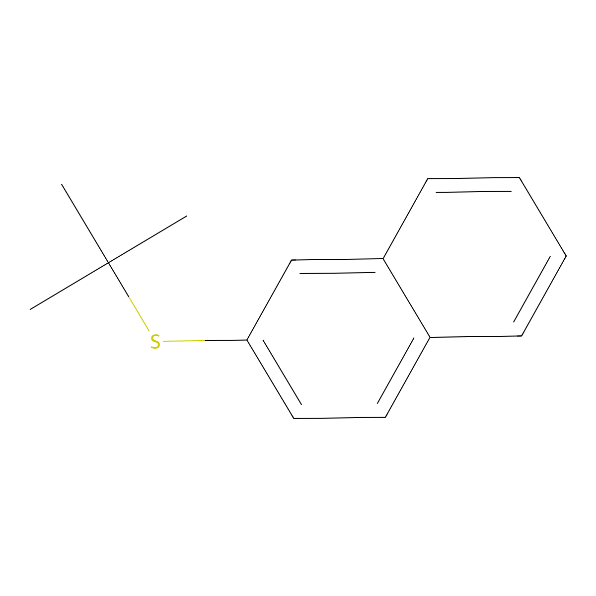 2-Tert-butylsulfanylnaphthalene molecular structure, CAS 32689-97-7