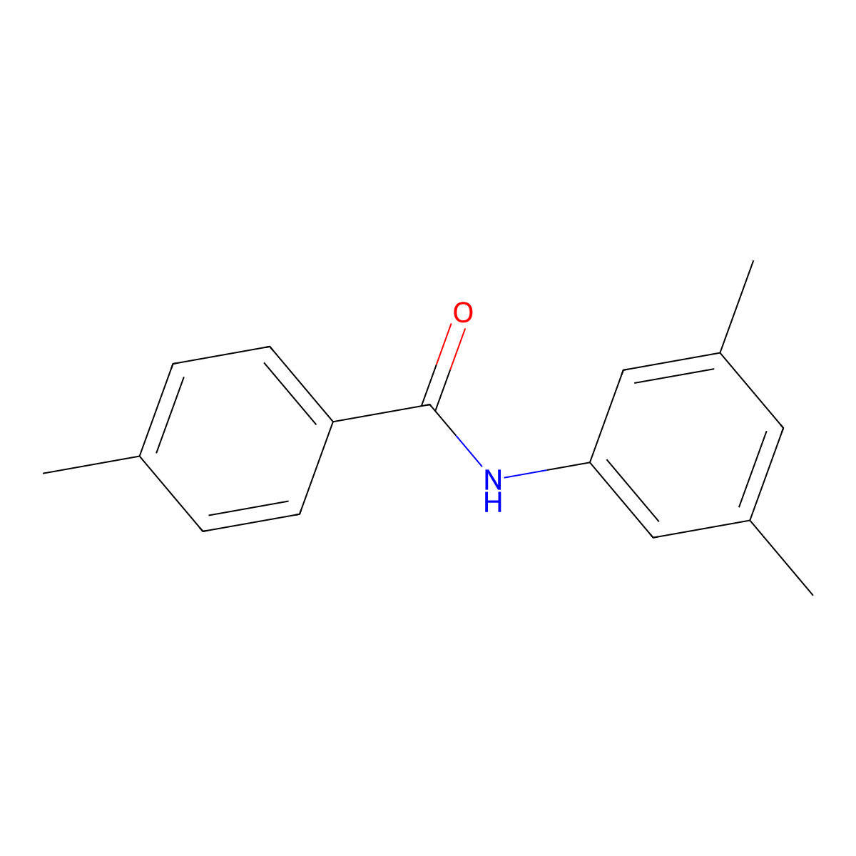 N-(3,5-dimethylphenyl)-4-methylbenzamide molecular structure, CAS 326898-77-5