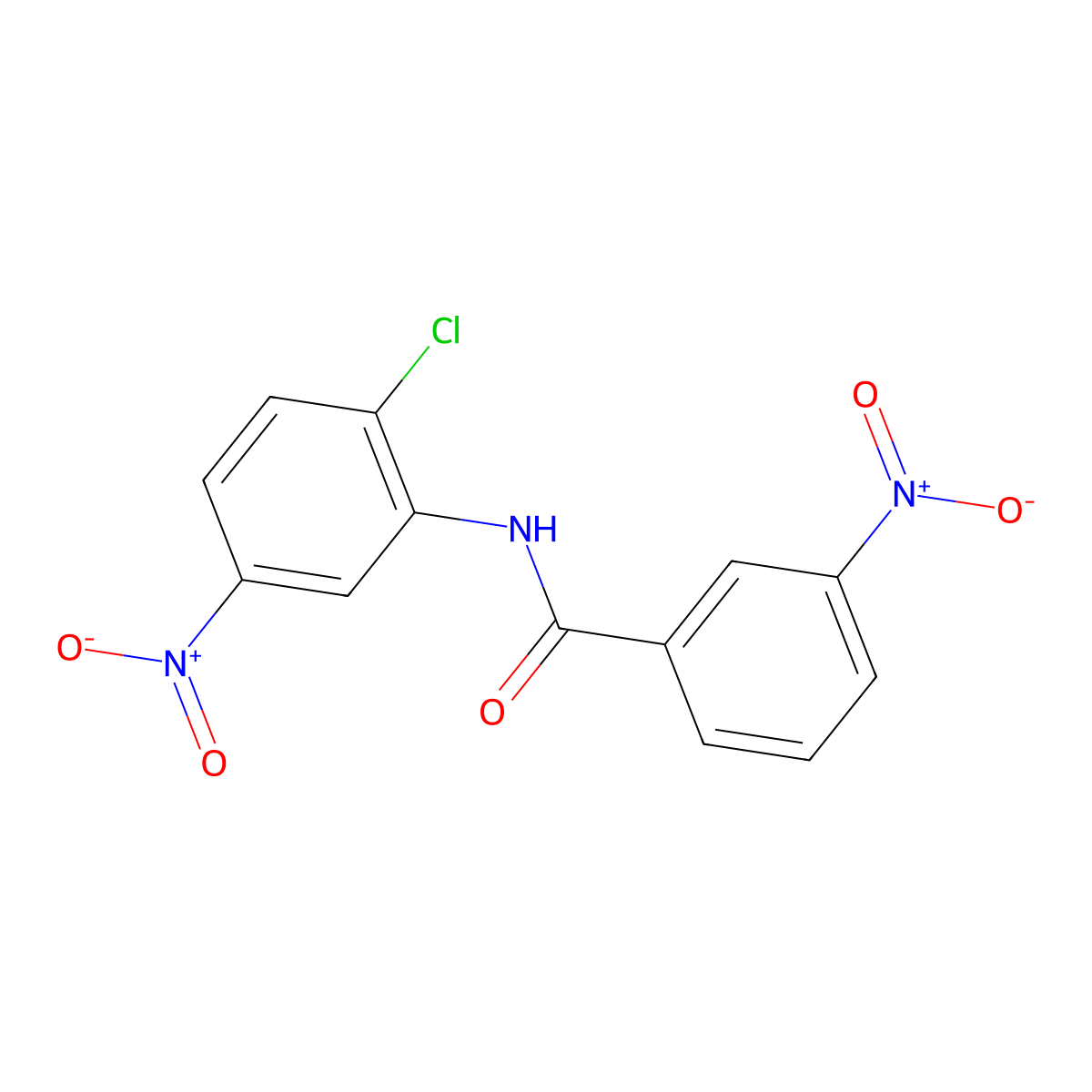 N-(2-chloro-5-nitrophenyl)-3-nitrobenzamide molecular structure, CAS 326898-86-6