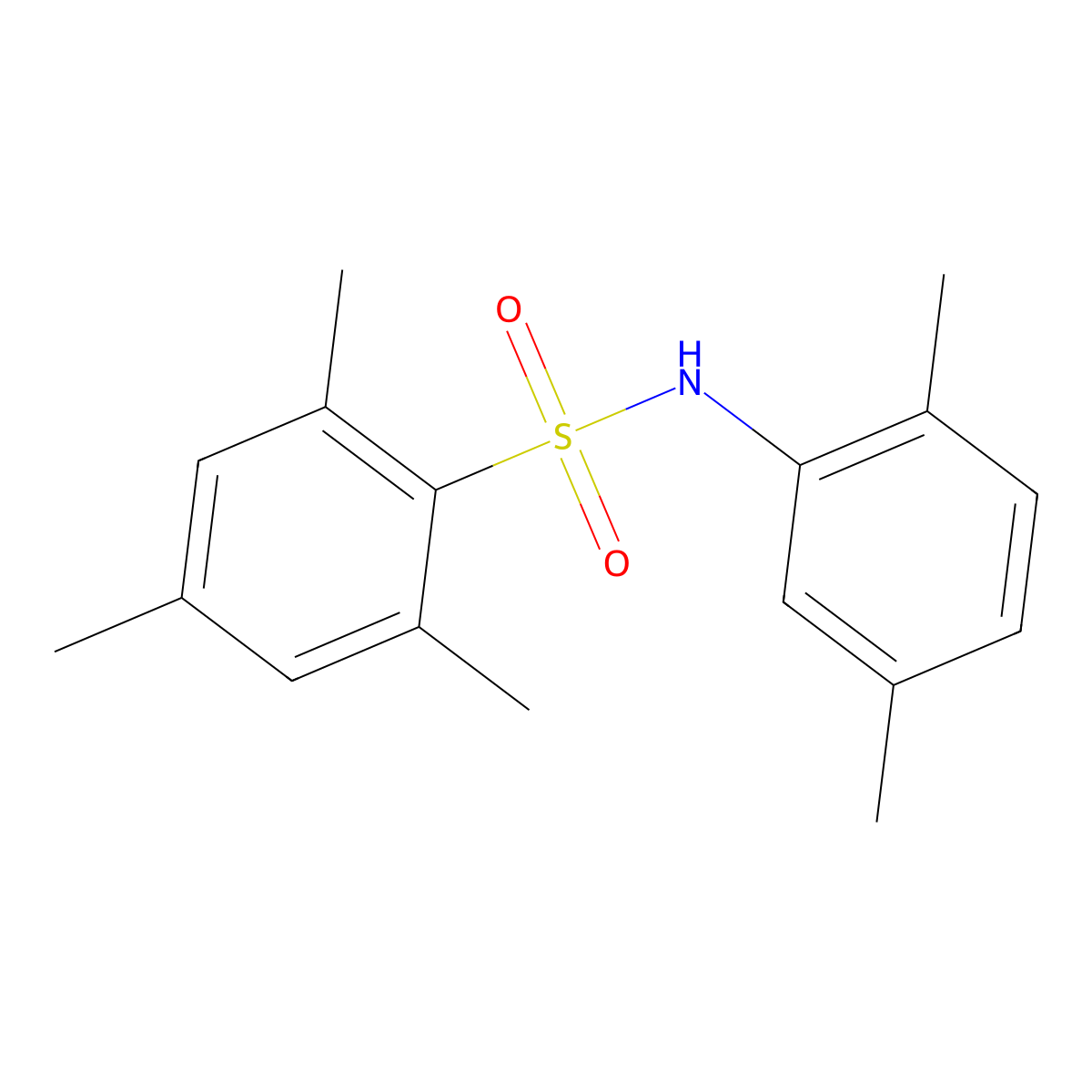 N-(2,5-dimethylphenyl)-2,4,6-trimethylbenzenesulfonamide molecular structure, CAS 326899-37-0