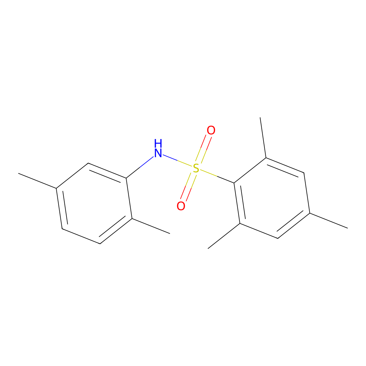 N-(2,5-dimethylphenyl)-2,4,6-trimethylbenzenesulfonamide molecular structure, CAS 326899-37-0