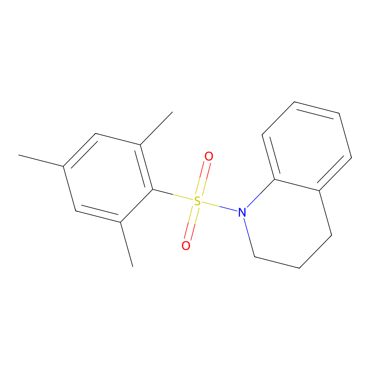 1-[(2,4,6-Trimethylphenyl)sulfonyl]-1,2,3,4-tetrahydroquinoline molecular structure, CAS 326899-59-6