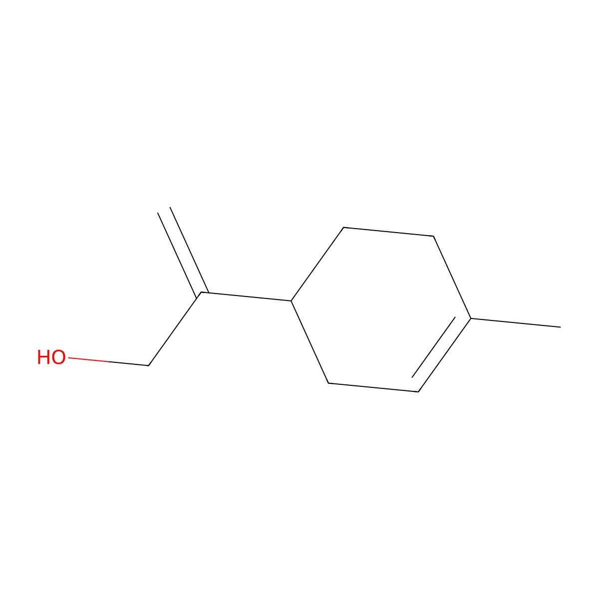Menthadienol molecular structure, CAS 3269-90-7