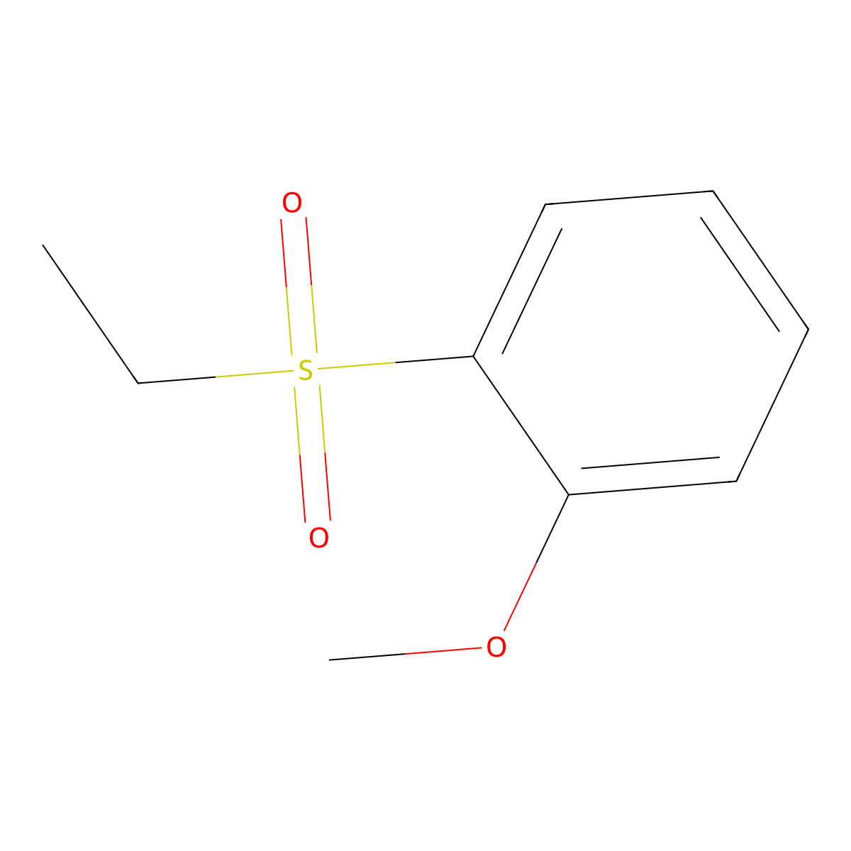 1-(Ethanesulfonyl)-2-methoxybenzene molecular structure, CAS 32690-56-5