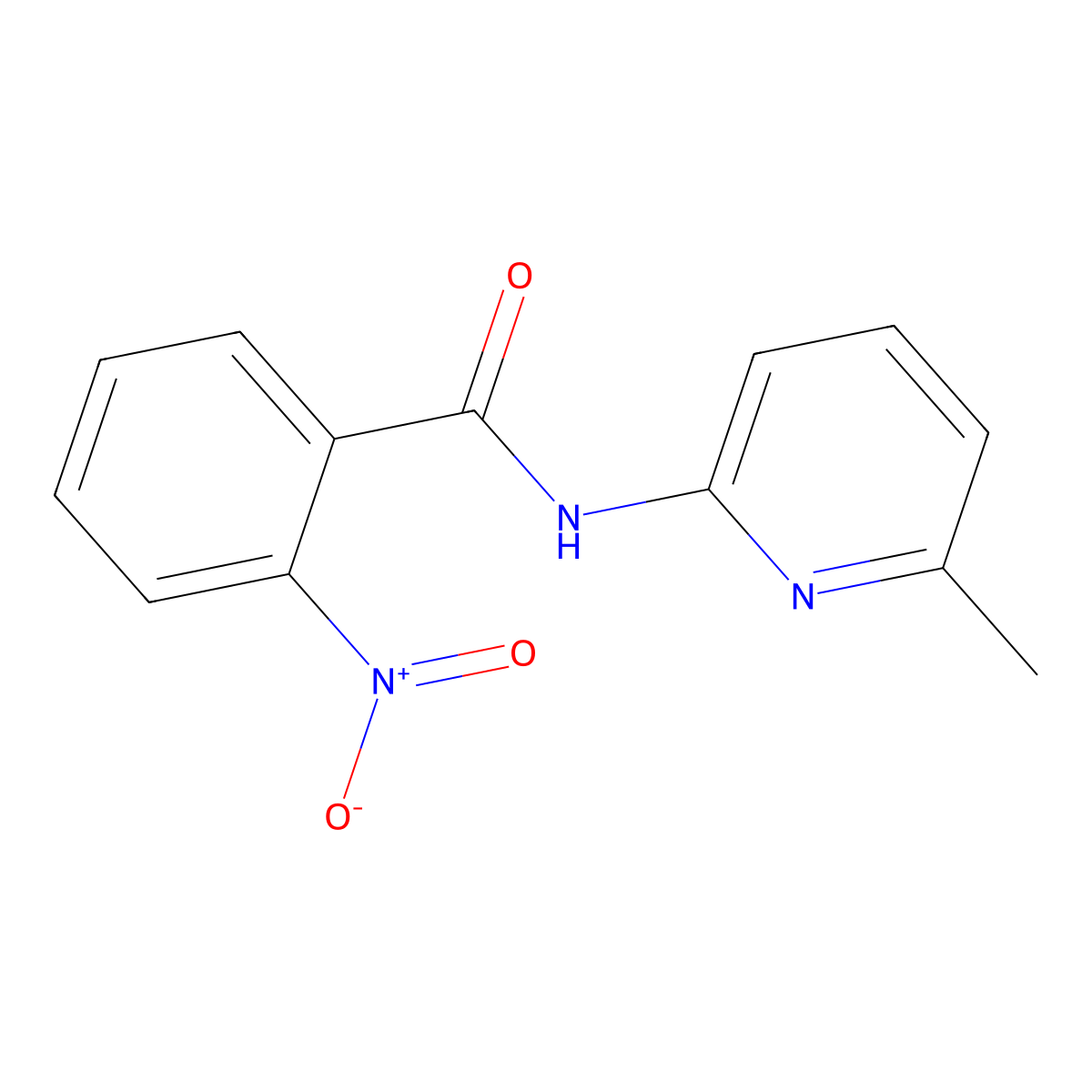 N-(6-methylpyridin-2-yl)-2-nitrobenzamide molecular structure, CAS 326901-31-9