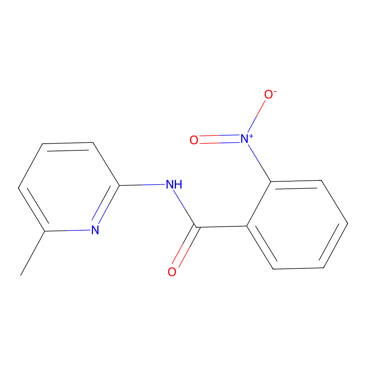 N-(6-methylpyridin-2-yl)-2-nitrobenzamide molecular structure, CAS 326901-31-9
