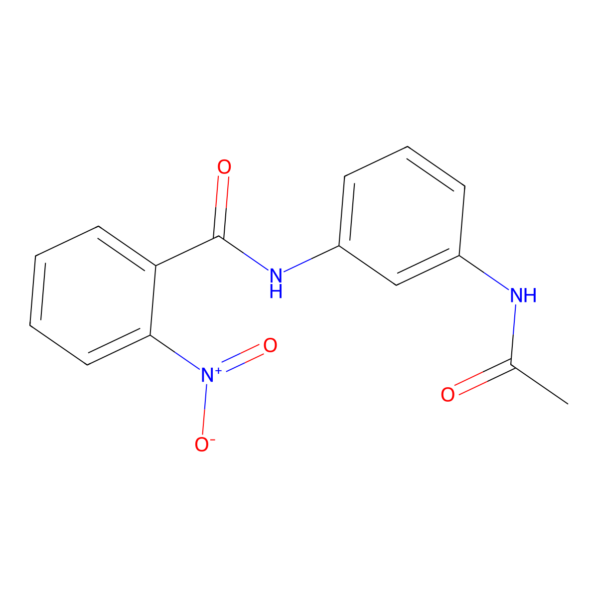 N-[3-(Acetylamino)phenyl]-2-nitrobenzamide molecular structure, CAS 326901-34-2