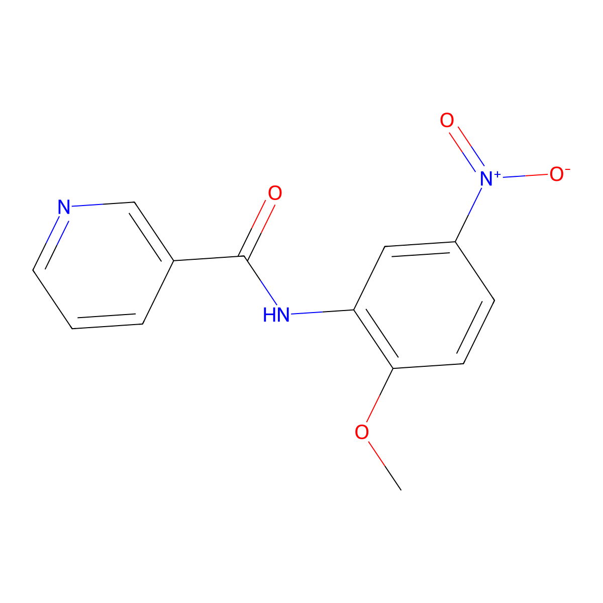 N-(2-methoxy-5-nitrophenyl)pyridine-3-carboxamide molecular structure, CAS 326901-69-3