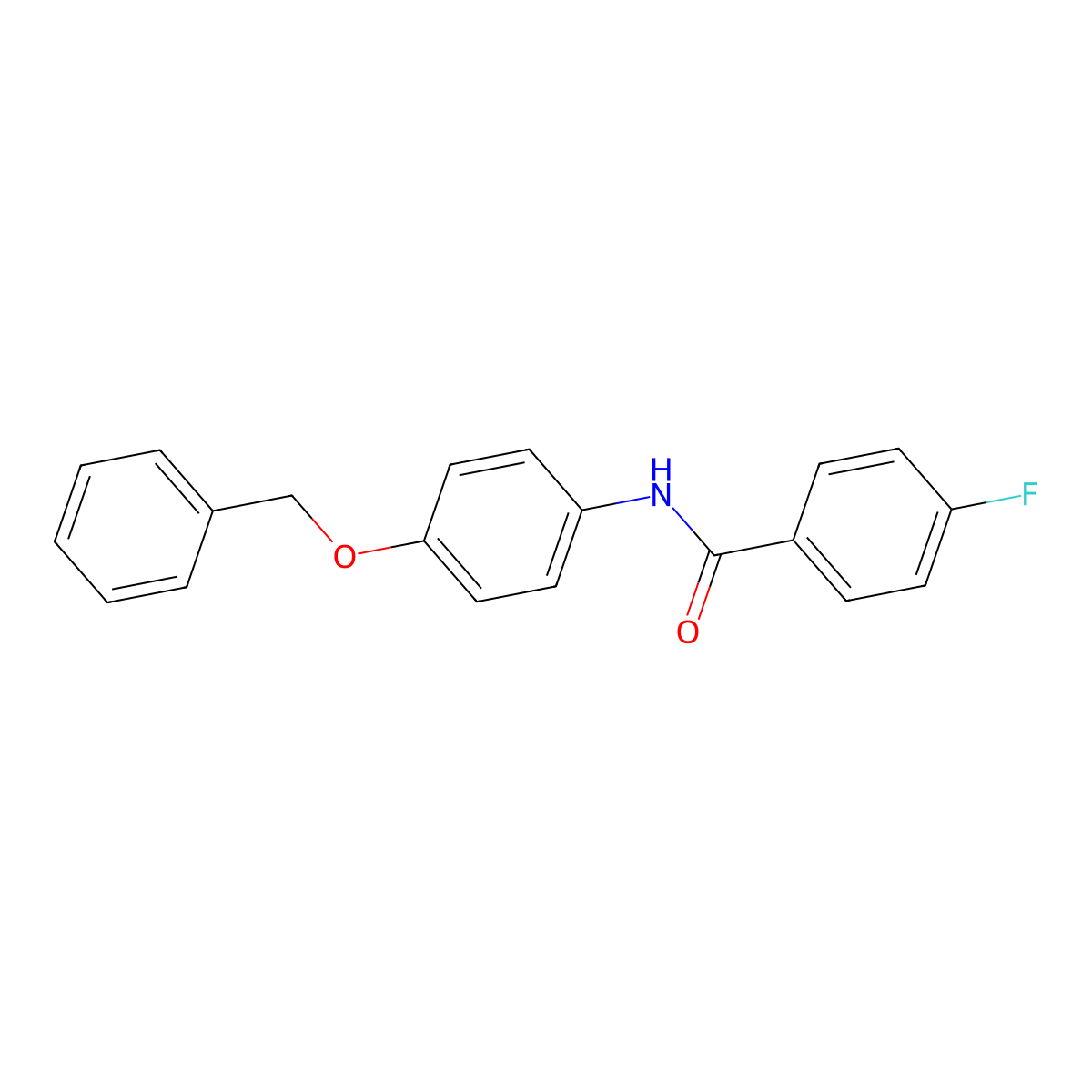 N-[4-(benzyloxy)phenyl]-4-fluorobenzamide molecular structure, CAS 326902-19-6
