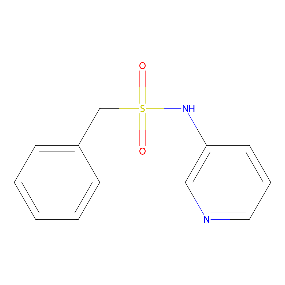 1-phenyl-N-pyridin-3-ylmethanesulfonamide molecular structure, CAS 326902-57-2