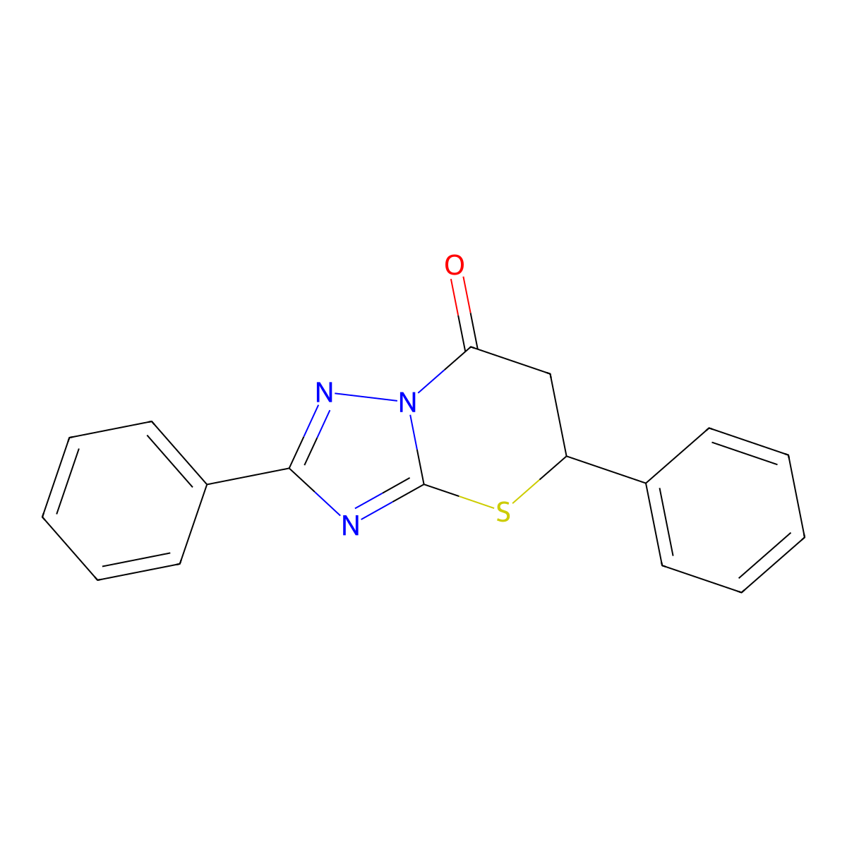 2,5-Diphenyl-5,6-dihydro-[1,2,4]triazolo[5,1-b][1,3]thiazin-7-one molecular structure, CAS 326907-47-5