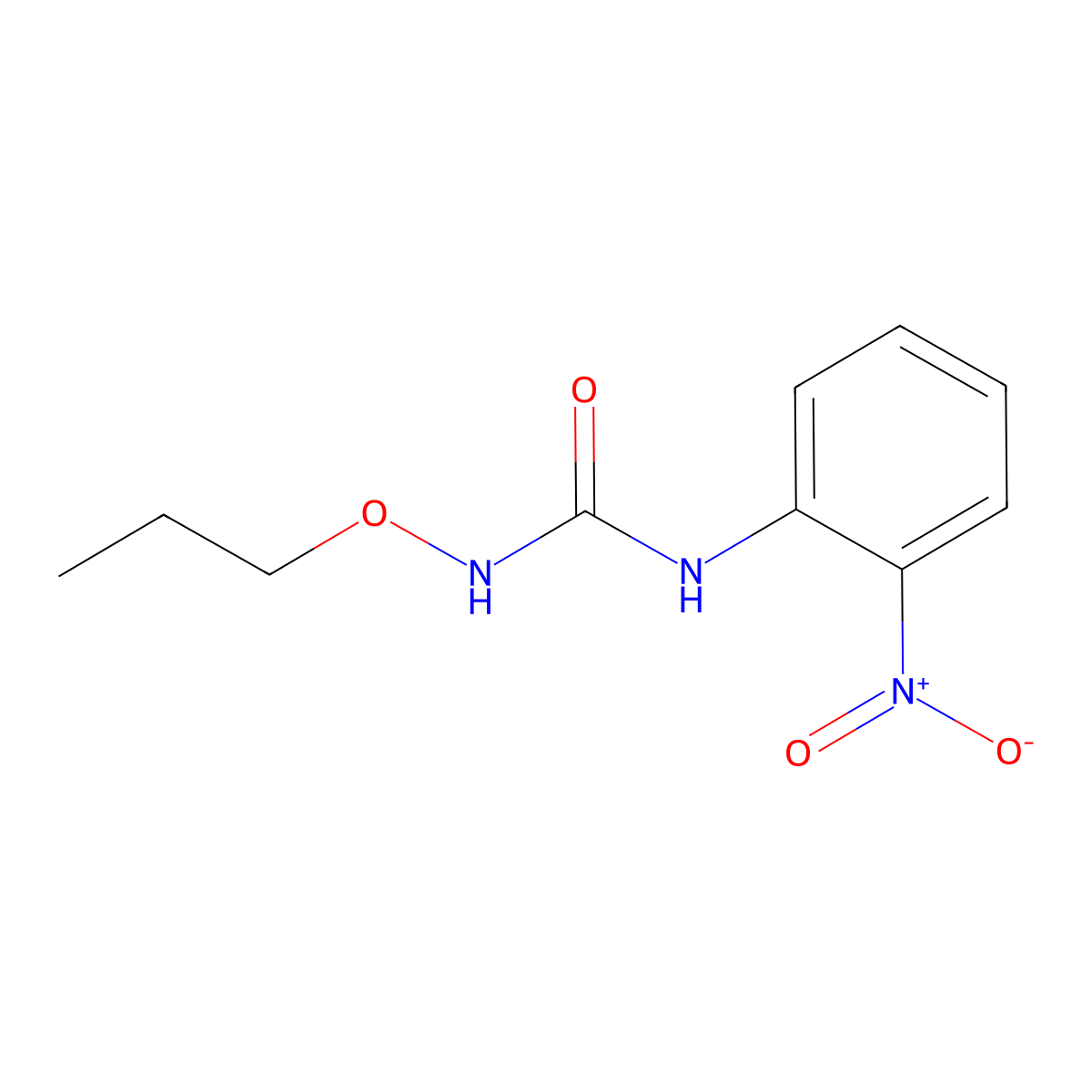 1-(2-Nitrophenyl)-3-propoxyurea molecular structure, CAS 326907-99-7