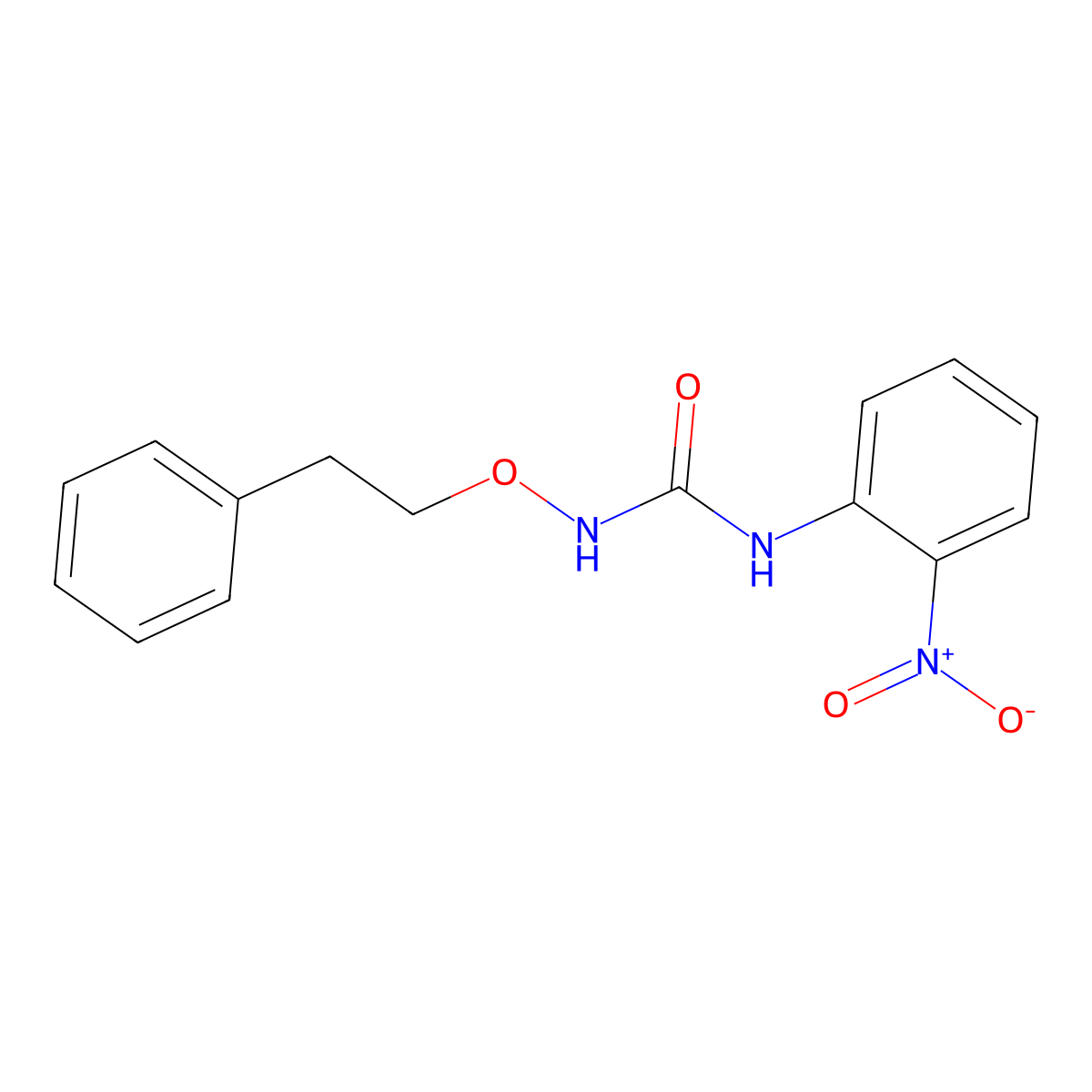 1-(2-Nitrophenyl)-3-phenethoxyurea molecular structure, CAS 326908-07-0