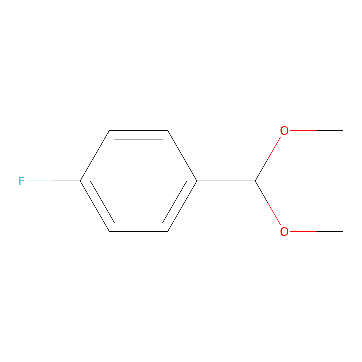 1-(Dimethoxymethyl)-4-fluorobenzene molecular structure, CAS 32691-93-3