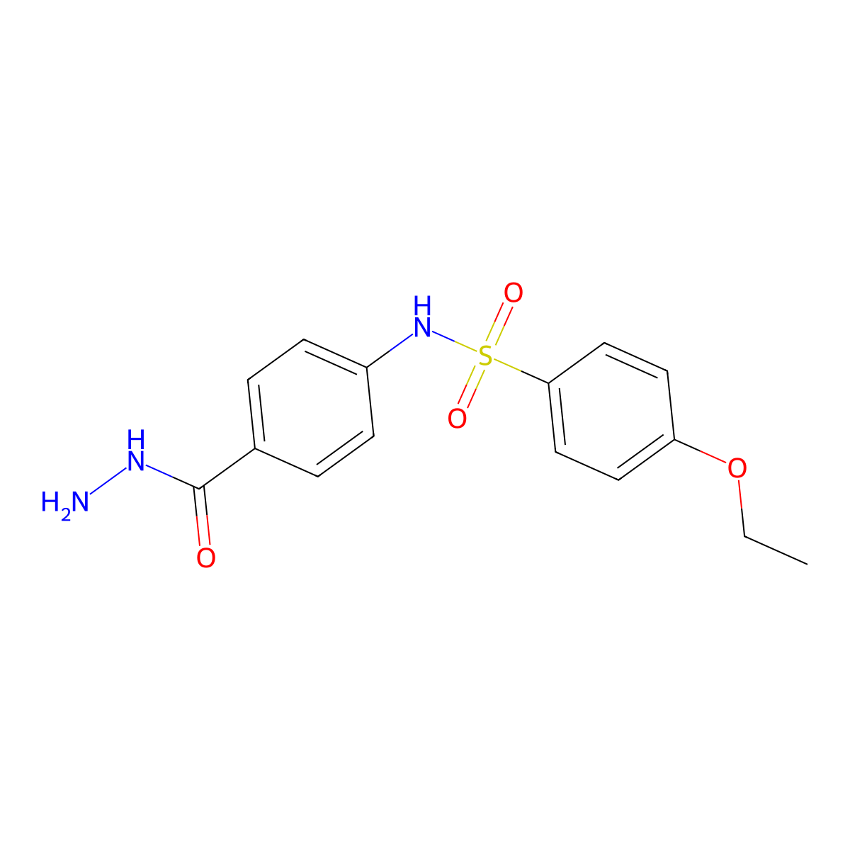 4-ethoxy-N-[4-(hydrazinecarbonyl)phenyl]benzene-1-sulfonamide molecular structure, CAS 326916-20-5