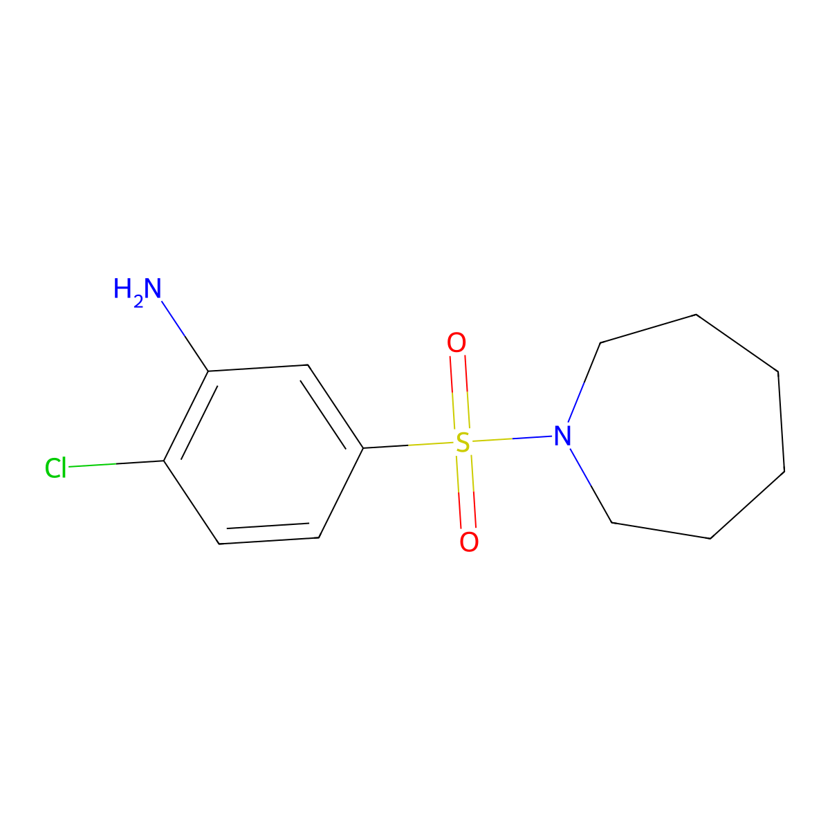 5-(Azepane-1-sulfonyl)-2-chloroaniline molecular structure, CAS 326916-71-6