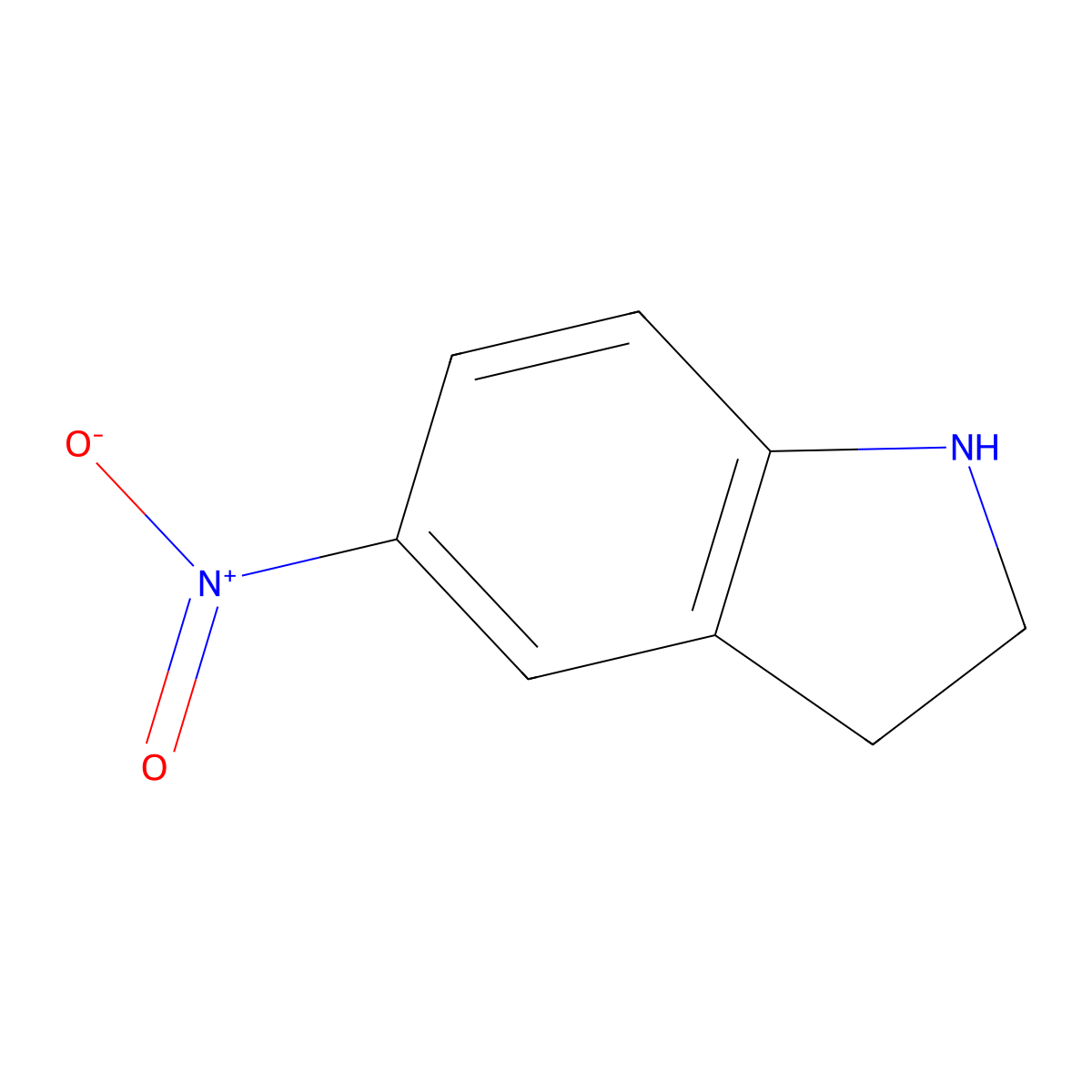 5-Nitroindoline molecular structure, CAS 32692-19-6