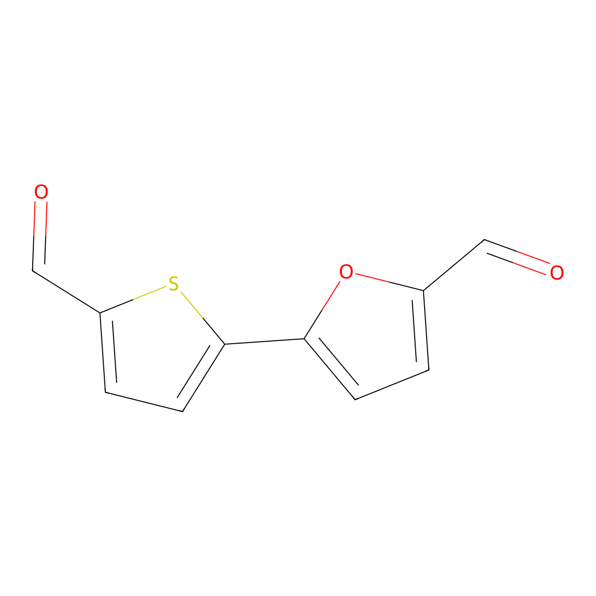 5-(5-Formylthiophen-2-yl)furan-2-carbaldehyde molecular structure, CAS 326925-40-0
