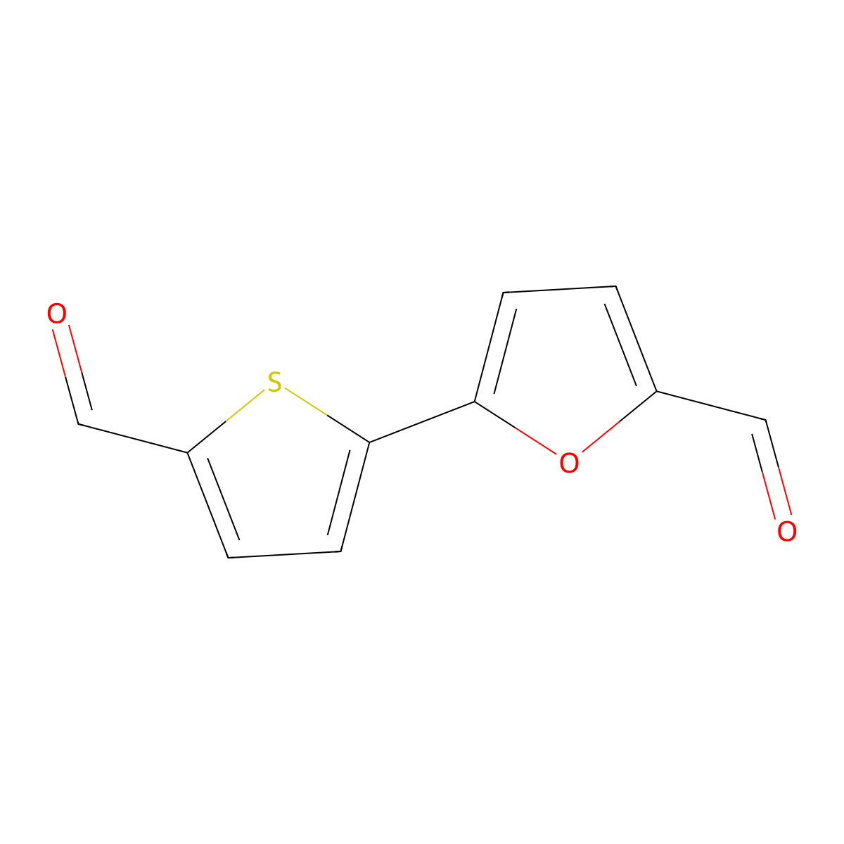 5-(5-Formylthiophen-2-yl)furan-2-carbaldehyde molecular structure, CAS 326925-40-0