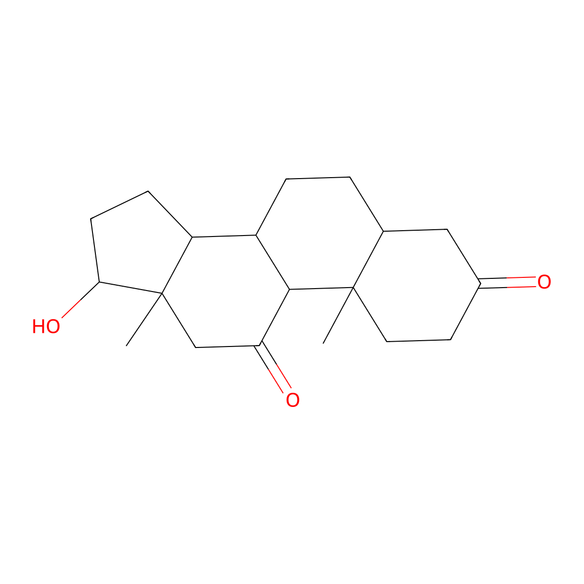 11-Ketodihydrotestosterone molecular structure, CAS 32694-37-4