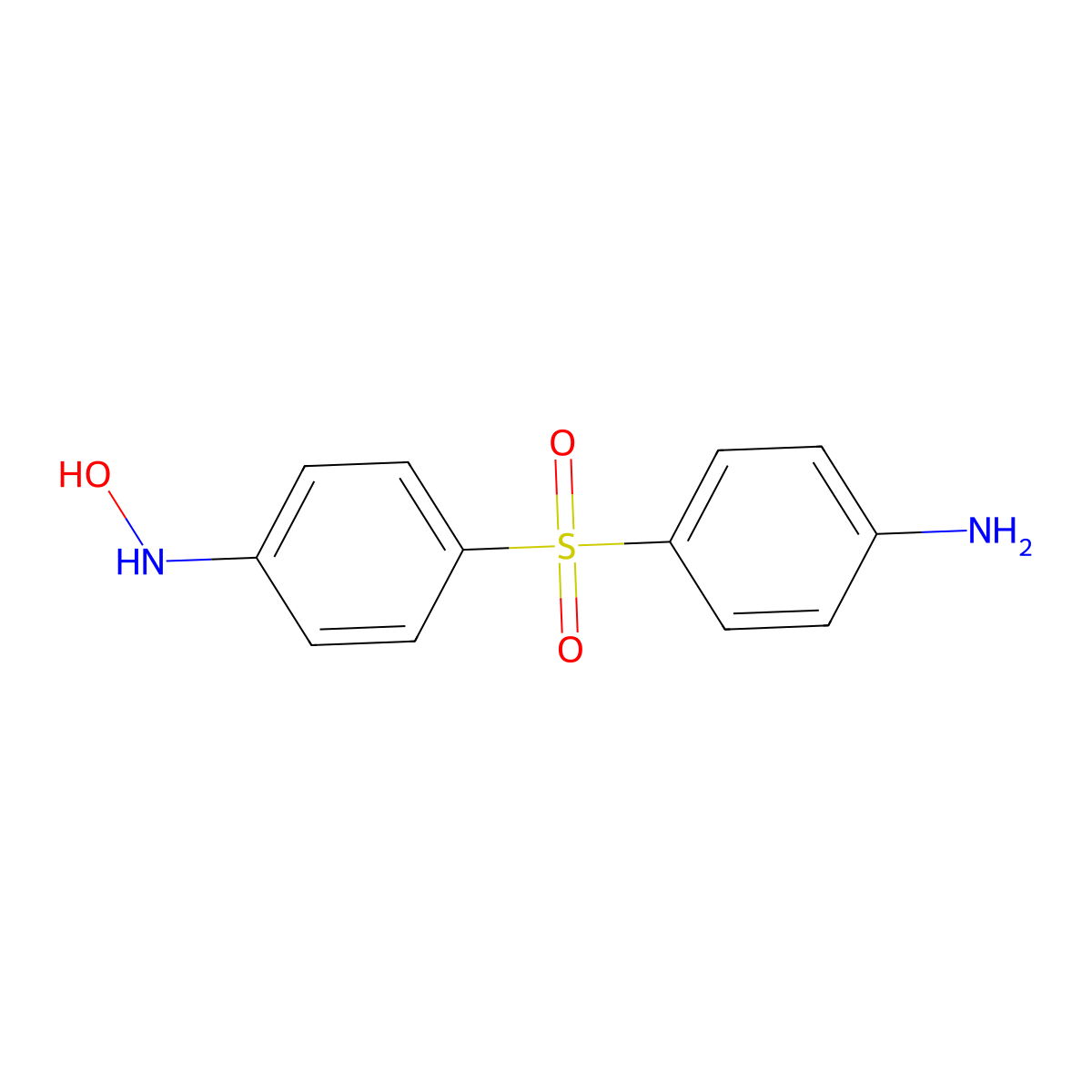Dapsone hydroxylamine molecular structure, CAS 32695-27-5