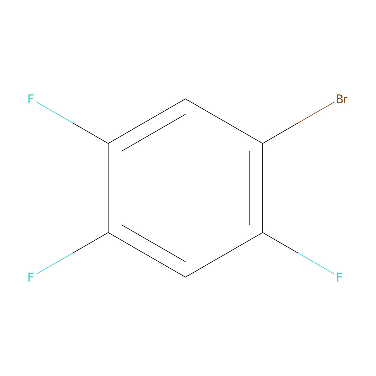 1-Bromo-2,4,5-trifluorobenzene molecular structure, CAS 327-52-6